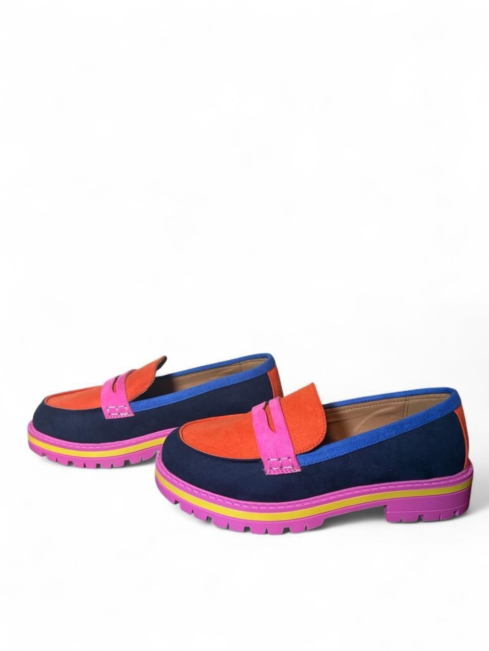 Epic Threads Kids' Girls Addison Colorblocked Slip-on Shoes | 4 | Like new